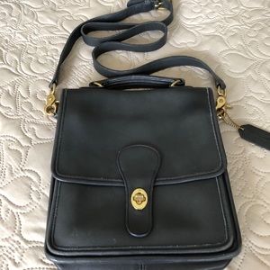 Coach Station Crossbody/Messenger Bag - Navy Blue